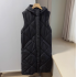 Autumn and winter women's hooded casual cotton vest jacket
